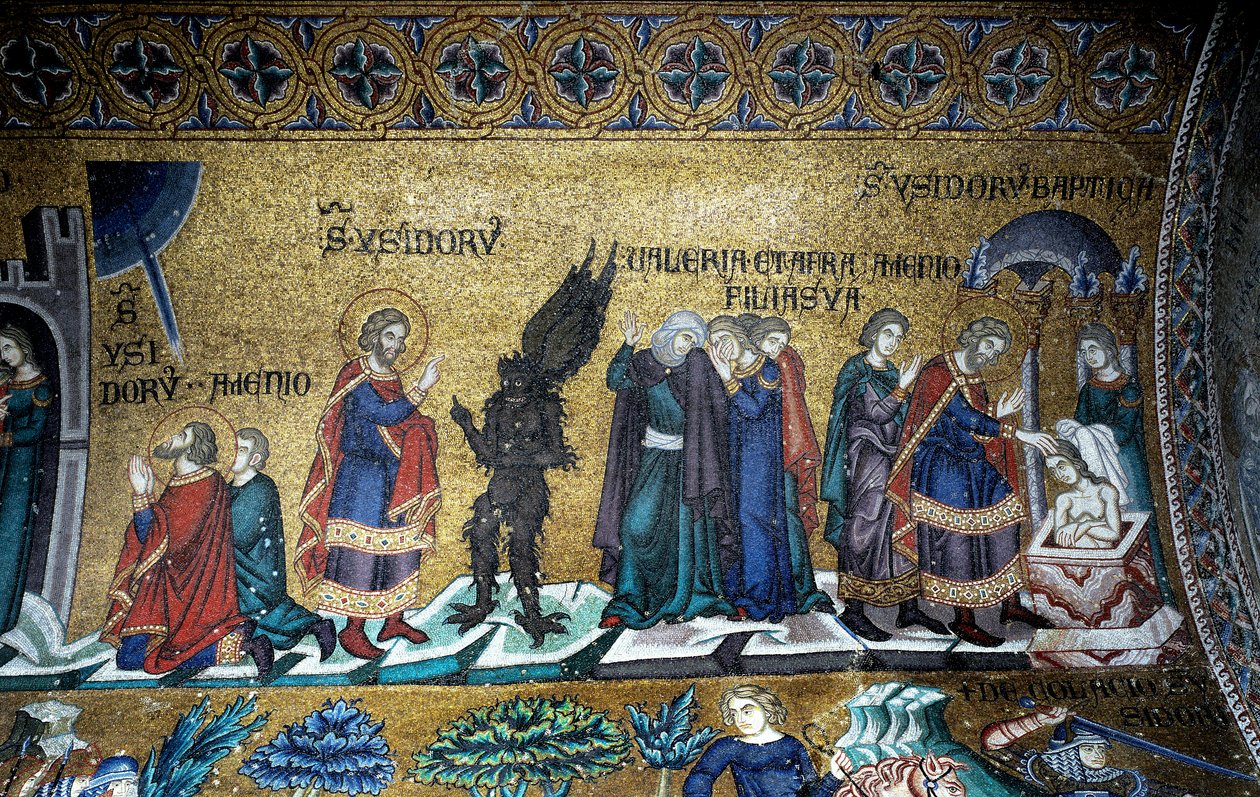 Byzantinische Architektur: das Leben des Heiligen Isidor von Chios von Byzantine
