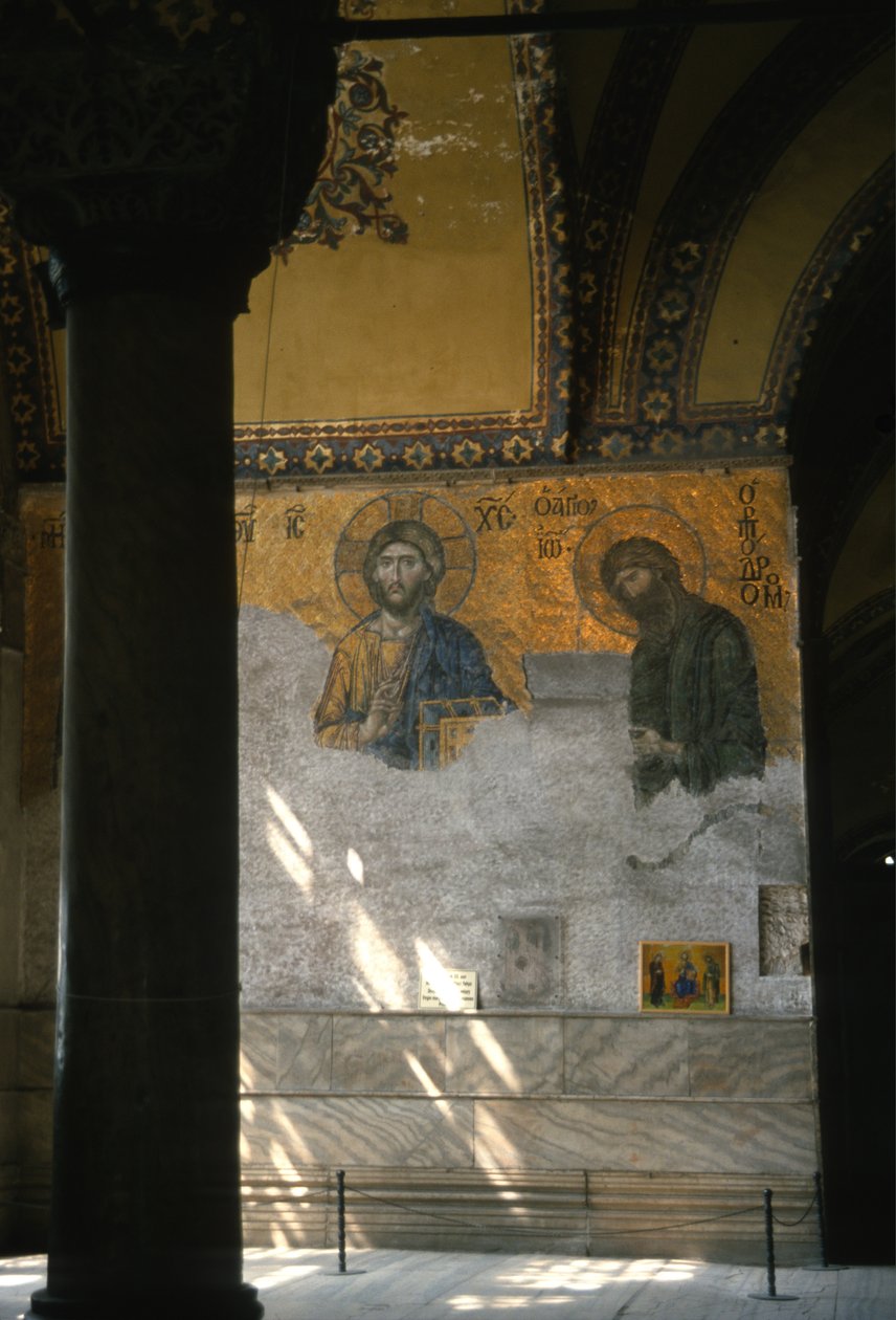 Christus und Johannes der Täufer in der Hagia Sophia von Byzantine
