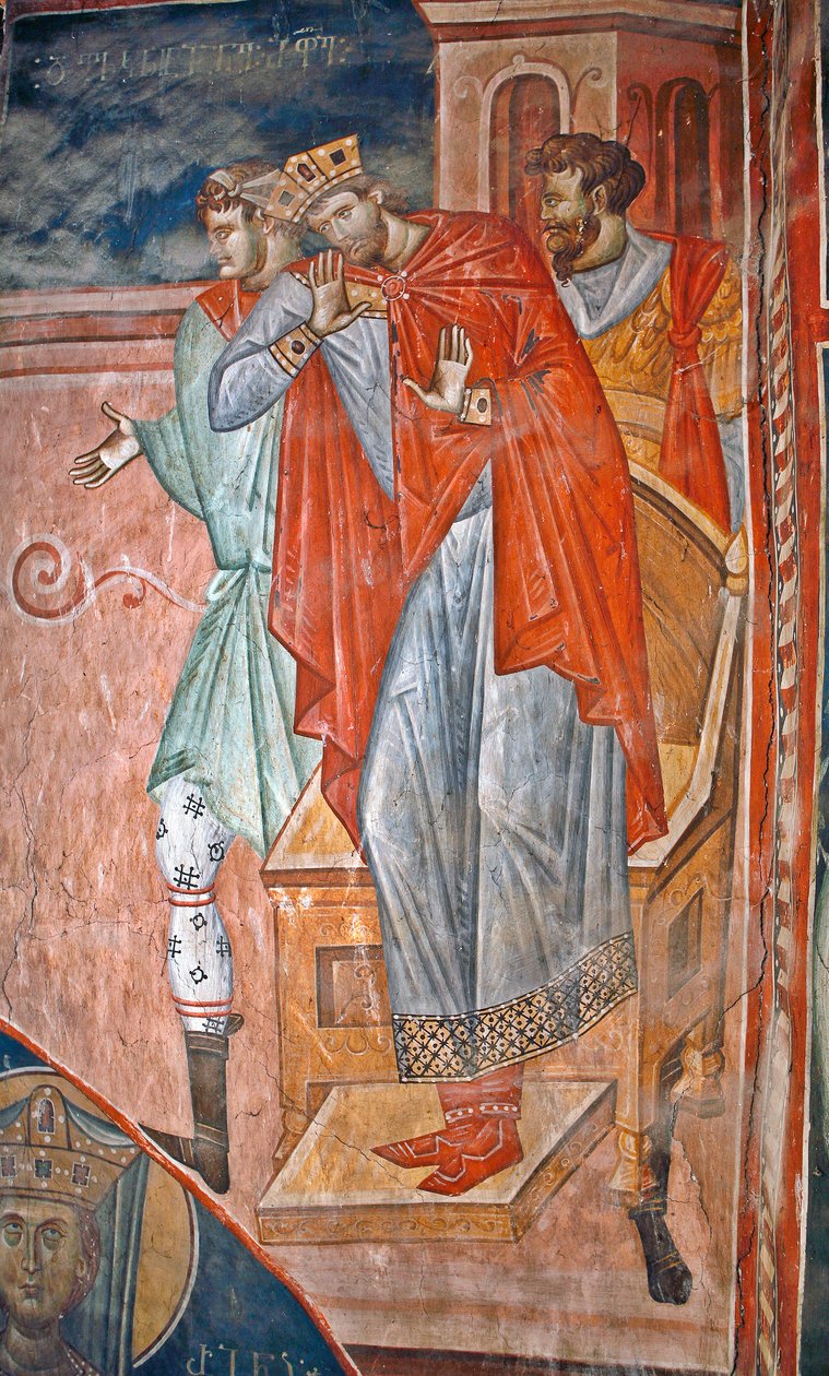Diokletian (Diocletien, 244-311) - Fresko - St. Georgs-Kloster, Ubisi von Byzantine