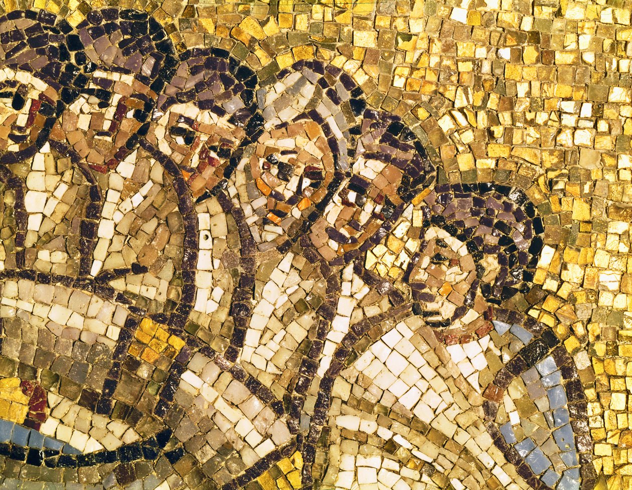 Gesichter der Apostel (Detail) von Byzantine School