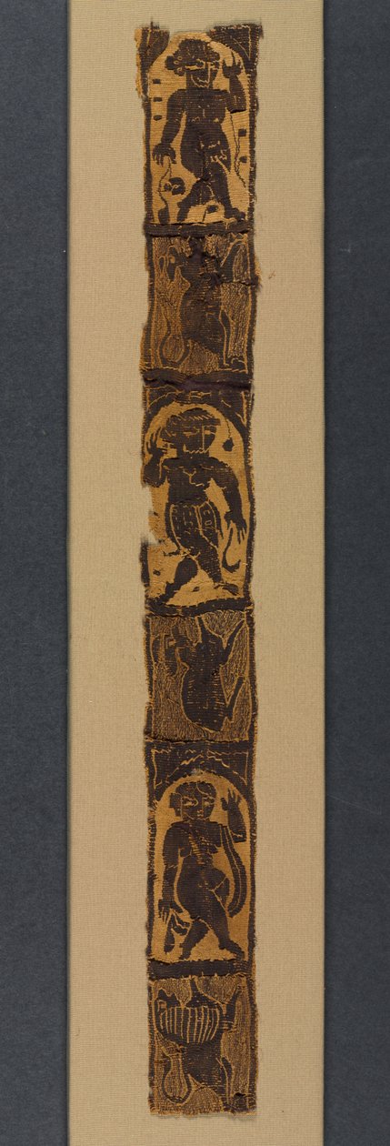 Ornamentale Schulterbänder von einer Tunika, 500er Jahre von Byzantine School