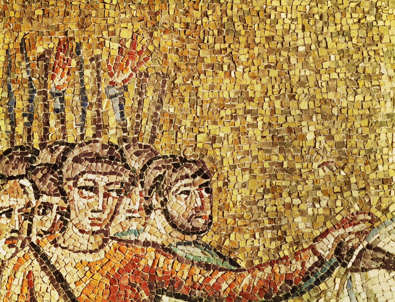 Römische Soldaten mit Fackeln (Detail) von Byzantine School