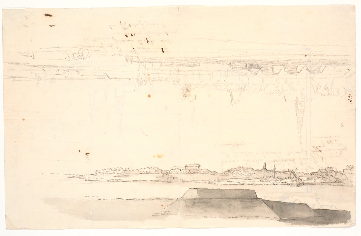 Zwei Ansichten von Kopenhagen. Eine mit der Erlöserkirche von C.A. Lorentzen