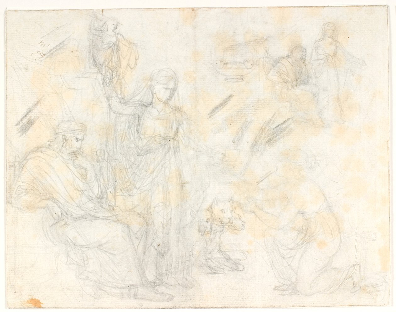 Psyche empfängt die Urne von Proserpina von C.G. Kratzenstein Stub