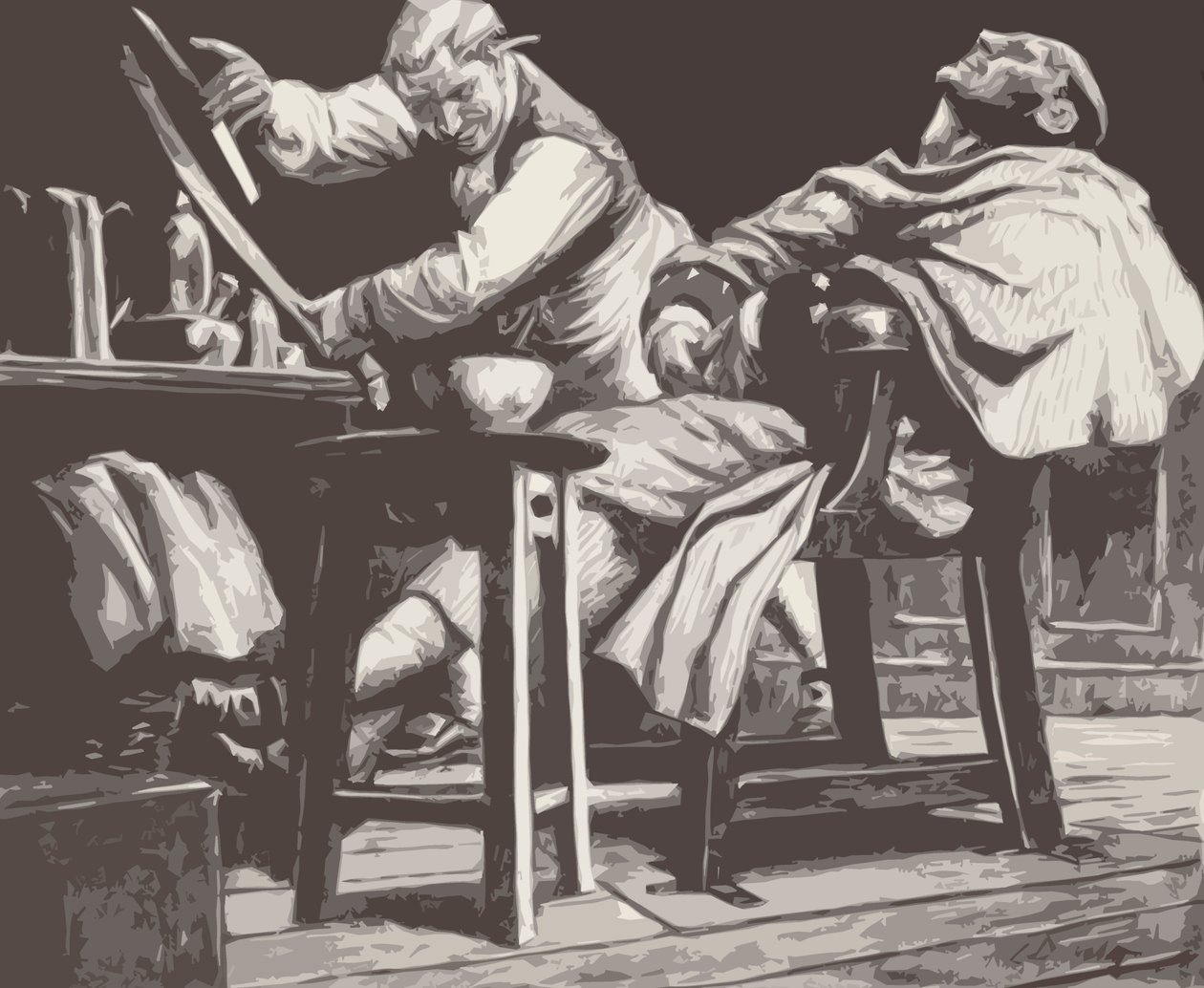 Sweeney Todd (Lithografie) von C.L. Doughty