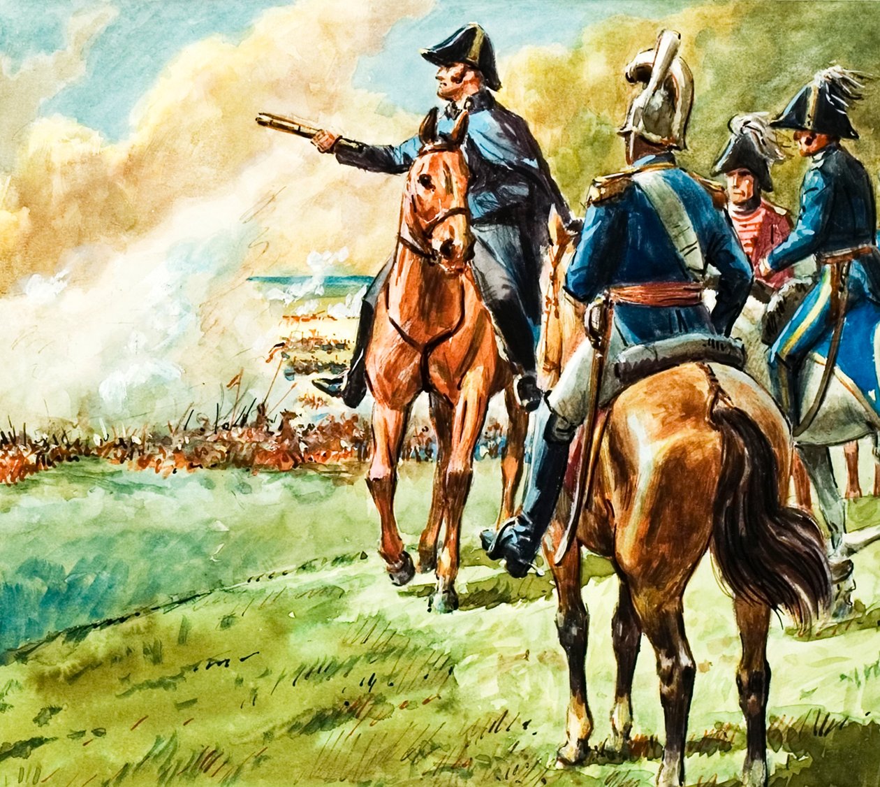 Der Herzog von Wellington in der Schlacht von Waterloo von C.L. Doughty