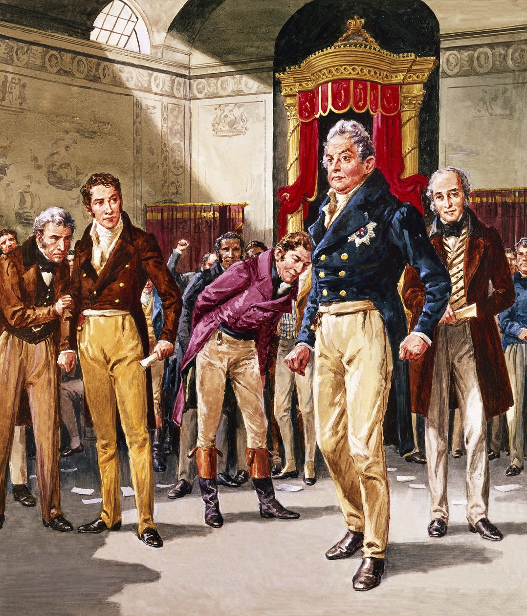William IV (1765-1837) Der Triumph der Reformer (Gouache auf Papier) von C.L. Doughty