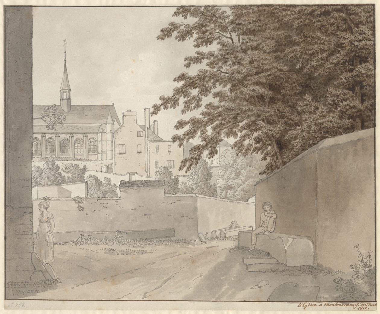 In der Kirche Saint-Martin in Montmorency, nördlich von Paris, am 10. Juli 1812 von Christoffer Wilhelm Eckersberg