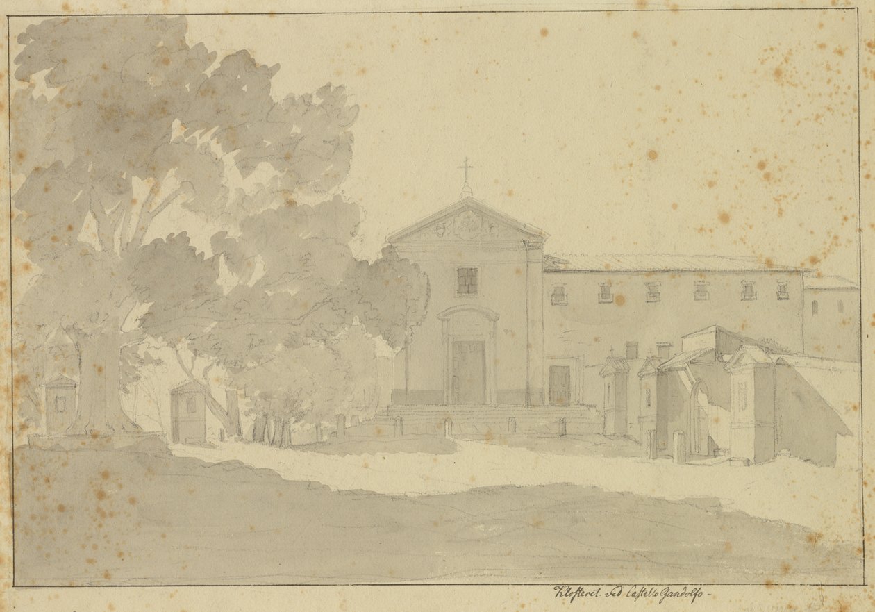 Kapuzinerkloster bei Castel Gandolfo südöstlich von Rom von Christoffer Wilhelm Eckersberg