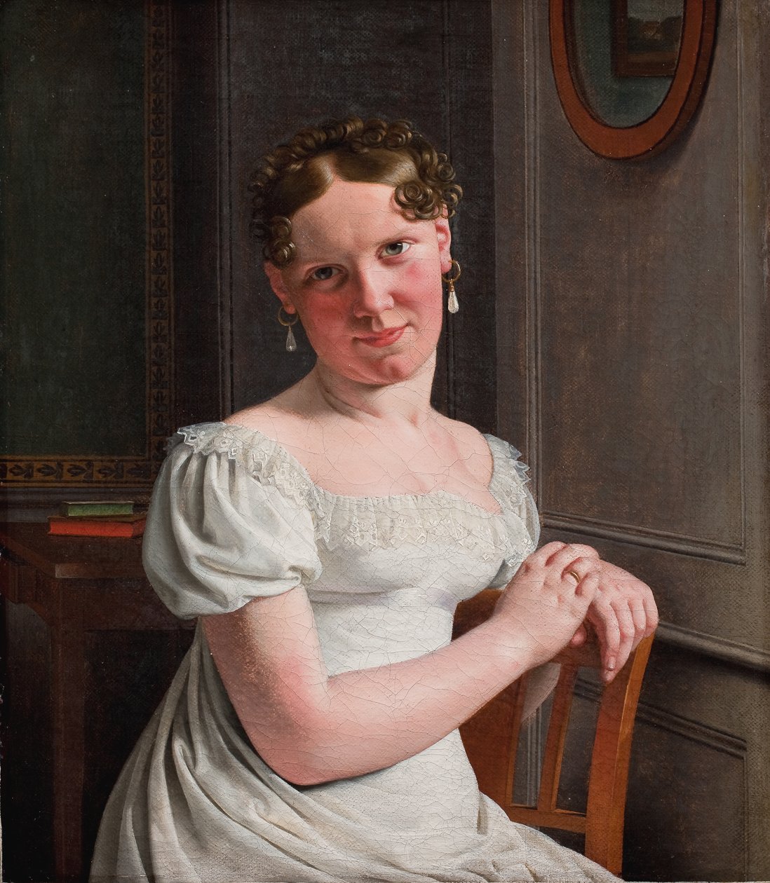 Julie Eckersberg, geb. Juel, die zweite Frau des Künstlers von Christoffer Wilhelm Eckersberg