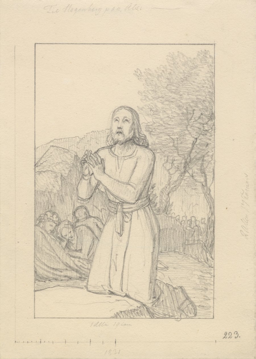 Christus im Garten Gethsemane von Christoffer Wilhelm Eckersberg