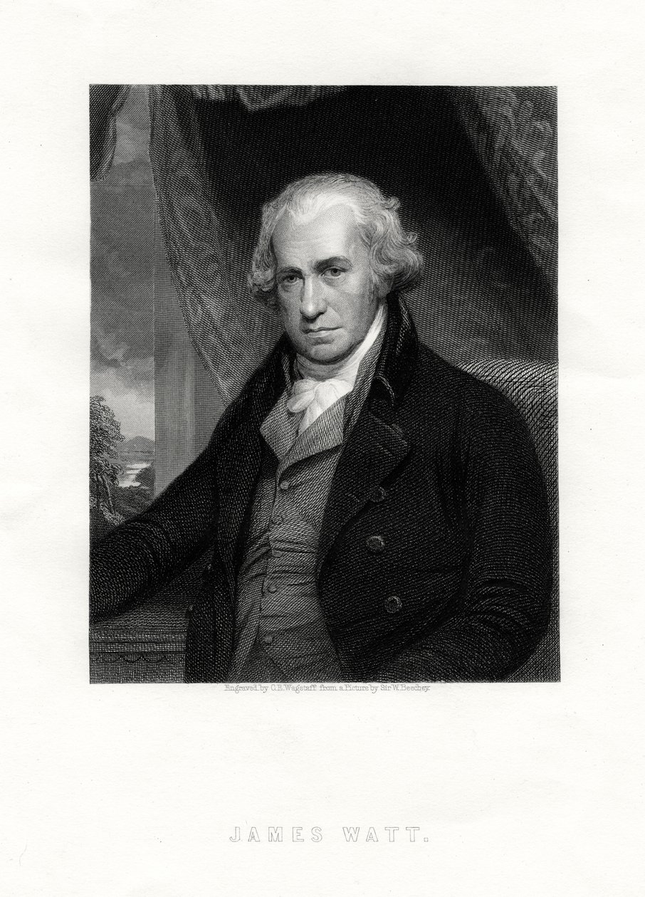 James Watt, schottischer Erfinder und Ingenieur, 19. Jahrhundert von C. E. Wagstaff