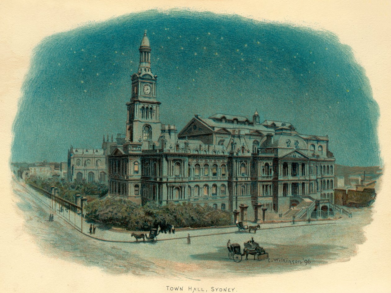 Rathaus, Sydney, New South Wales, Australien, 1896 von C. Wilkinson
