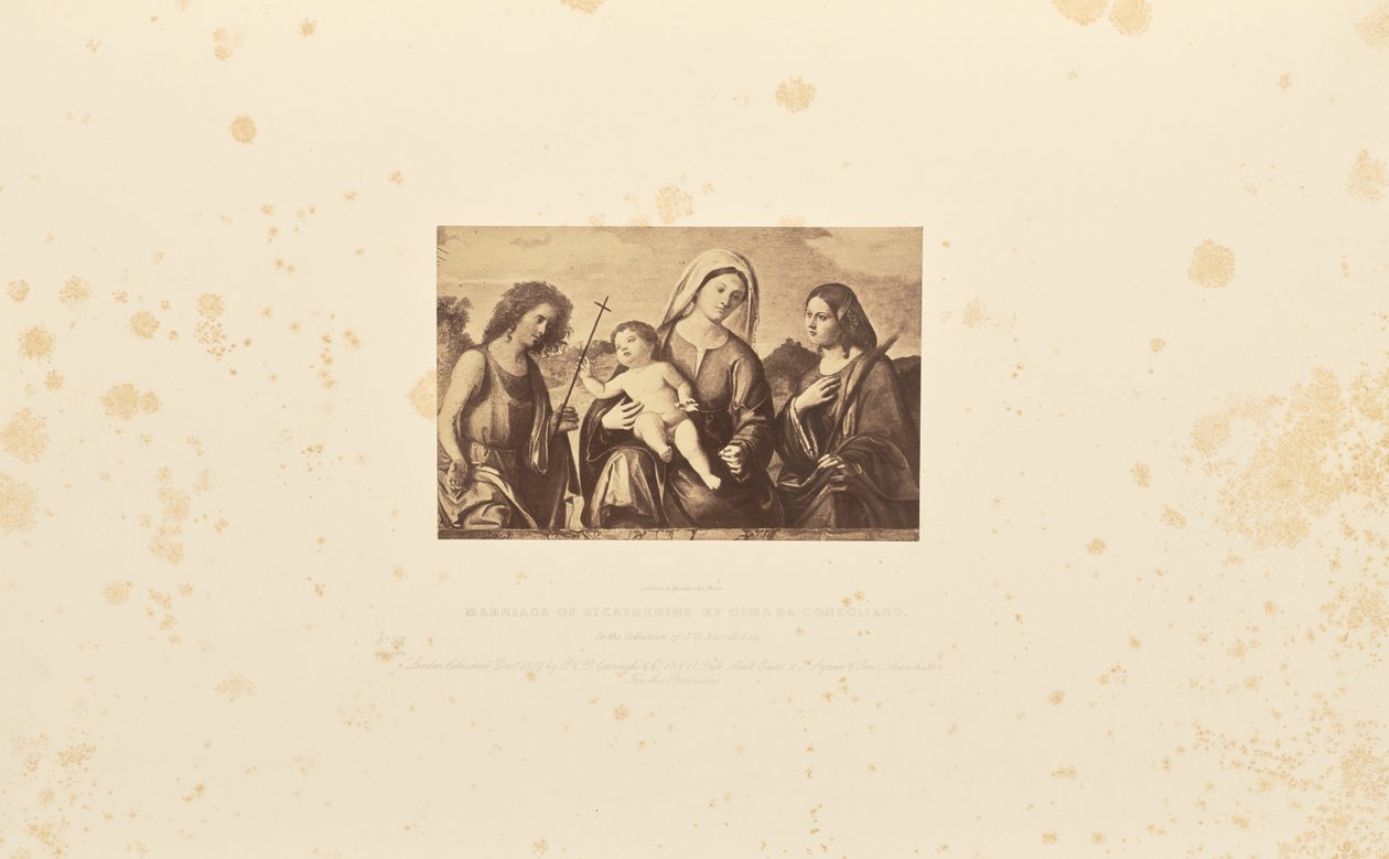 Heirat der Heiligen Katharina von Cima da Conegliano von Caldesi and Montecchi