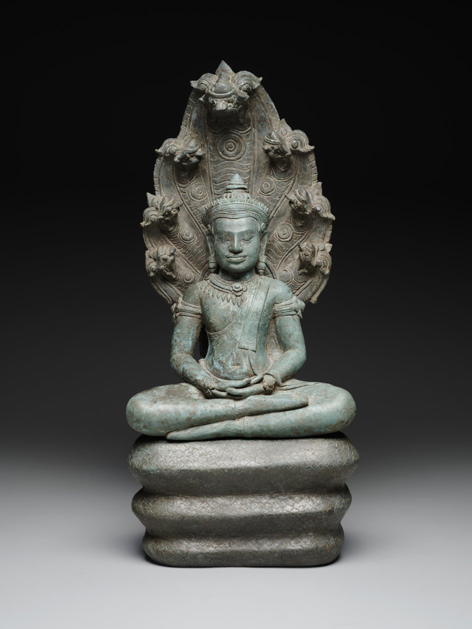 Buddha Muchalinda, spätes 12. bis frühes 13. Jahrhundert von Cambodian Cambodian
