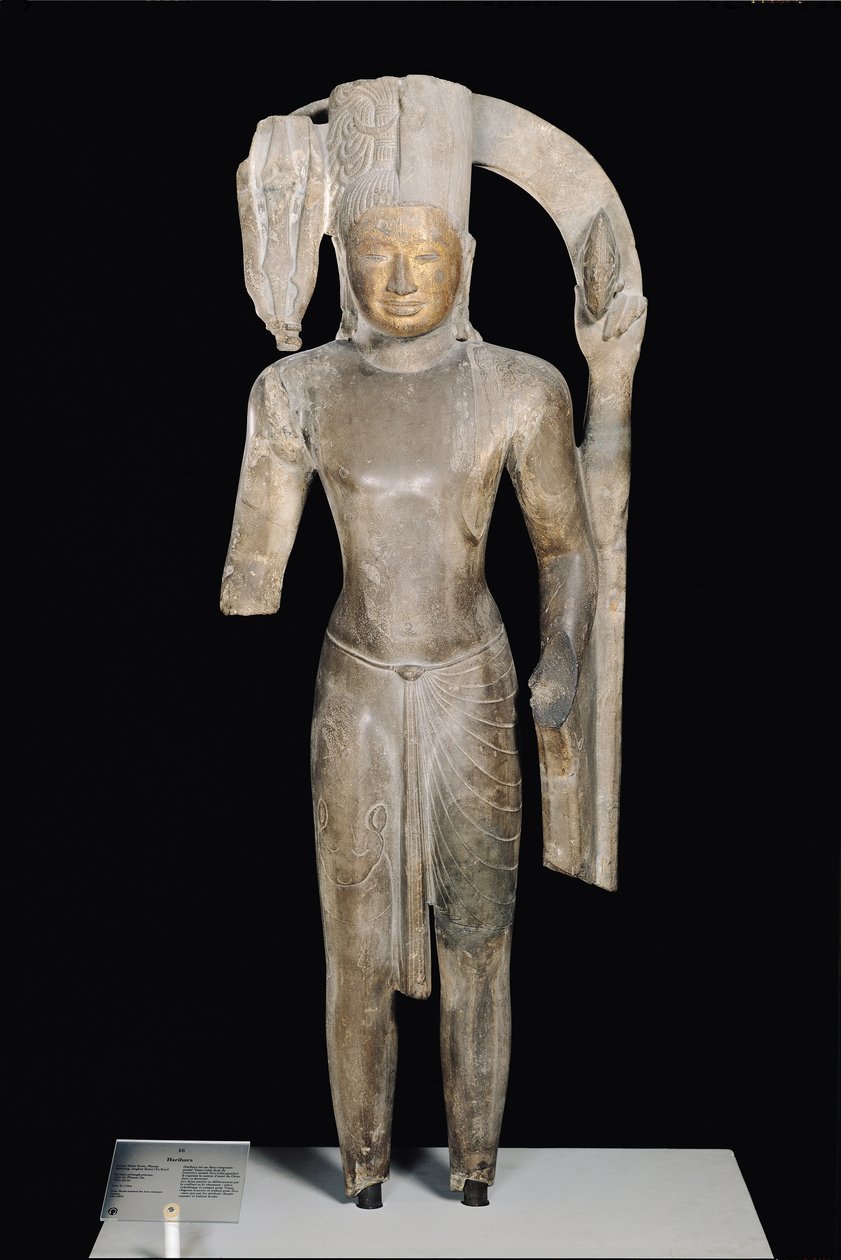 Stehende Statue von Harihara, Phnom Da Stil, aus Angkor Borei von Cambodian School