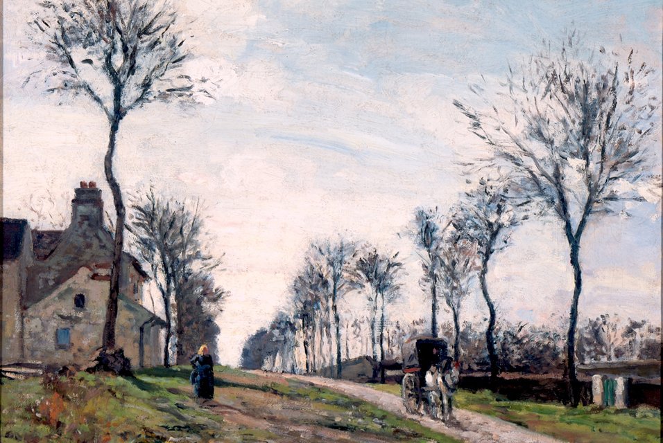 Straße nach Marly von Camille Jacob Pissarro