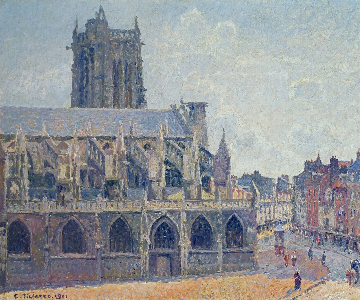 Die Kirche St. Jacques in Dieppe, 1901 von Camille Jacob Pissarro