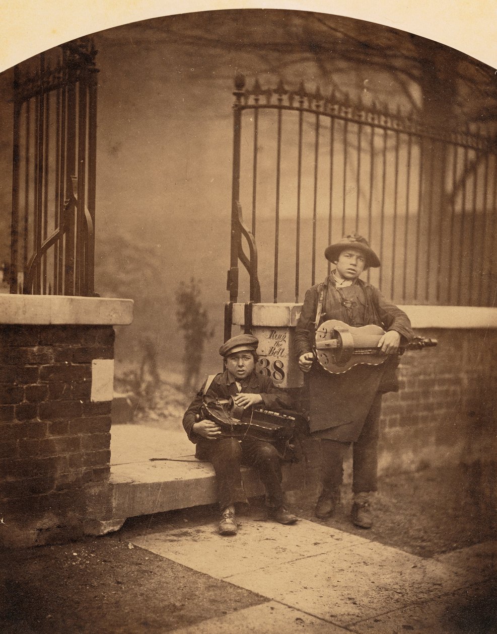Straßenmusiker von Camille Silvy