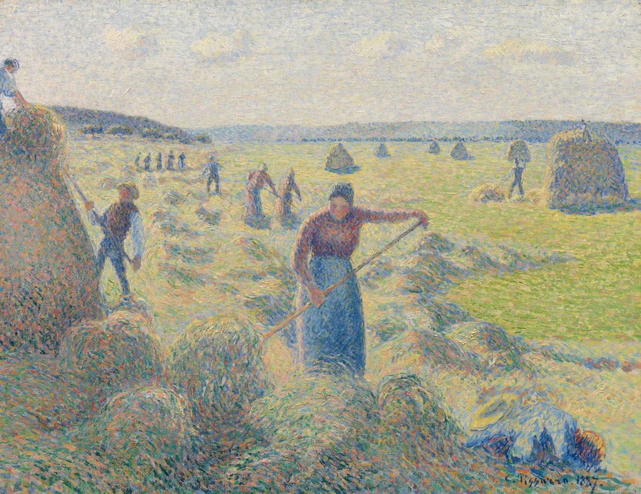 Heuernte, Éragny von Camille Jacob Pissarro