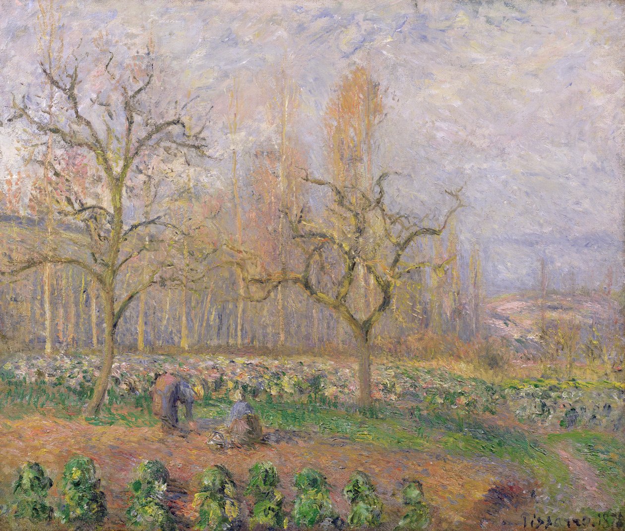 Obstgarten in Pontoise, 1878 von Camille Jacob Pissarro