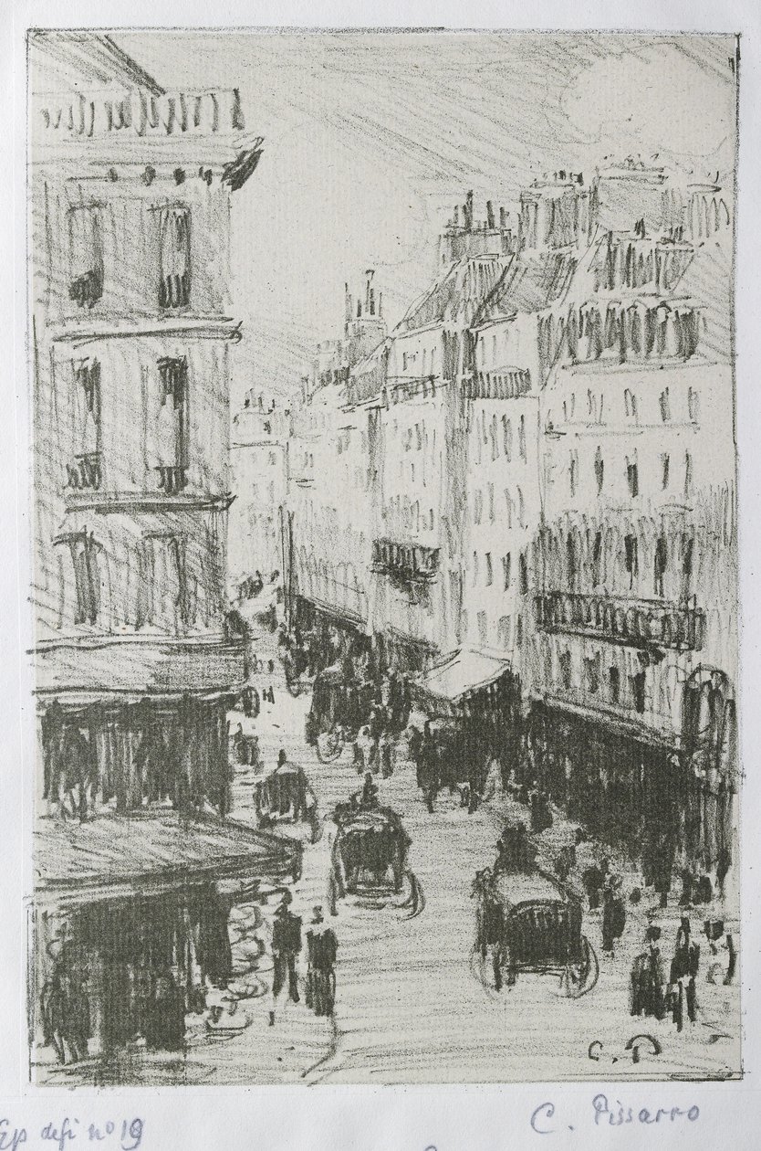 Rue Saint-Lazare, Paris, 1897 von Camille Jacob Pissarro