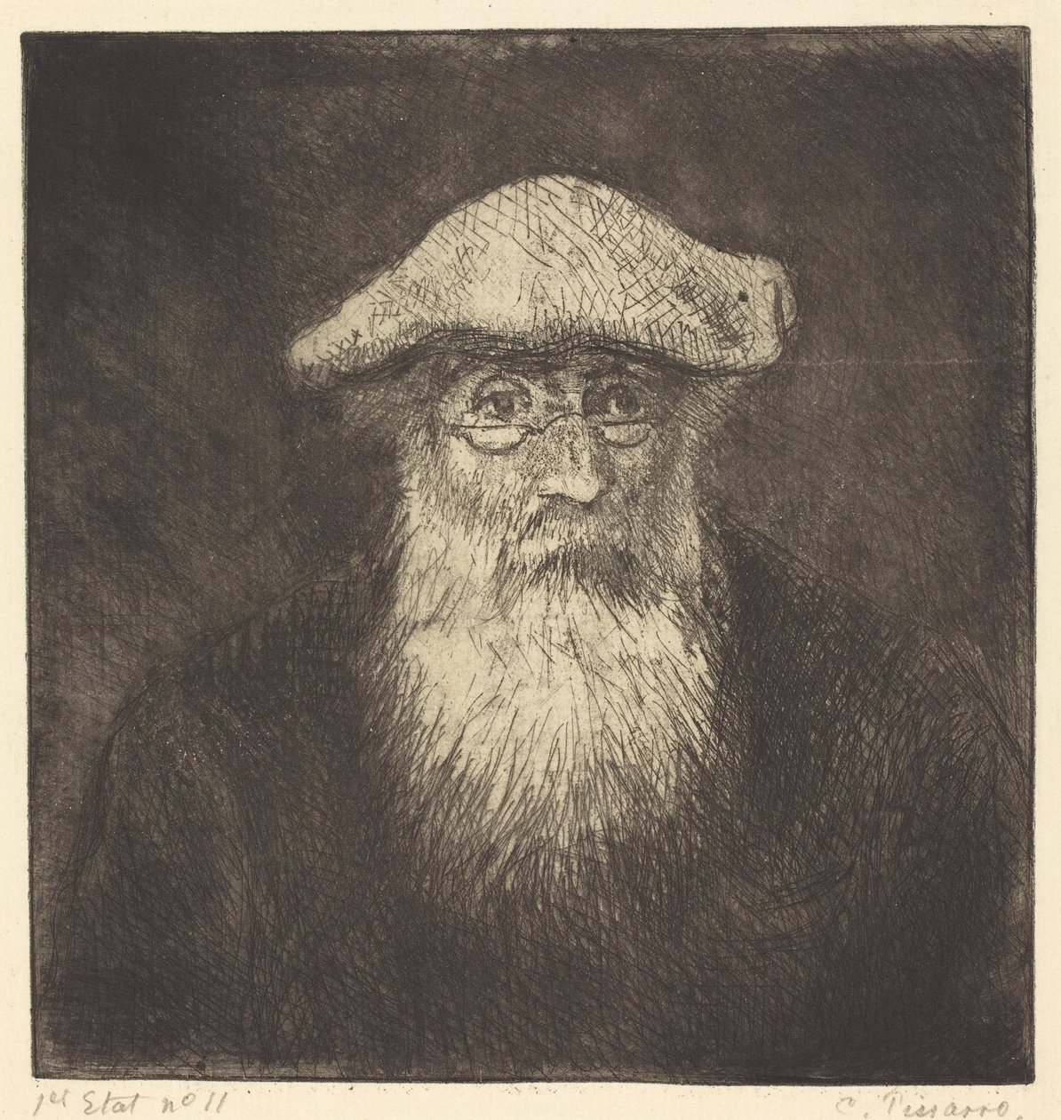 Selbstporträt, ca. 1890 von Camille Jacob Pissarro