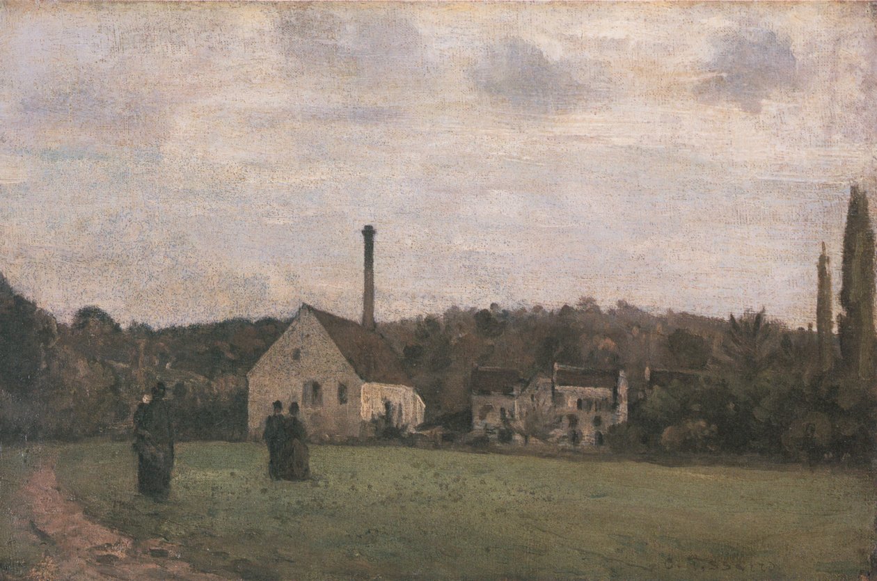 Die kleine Fabrik von Camille Jacob Pissarro