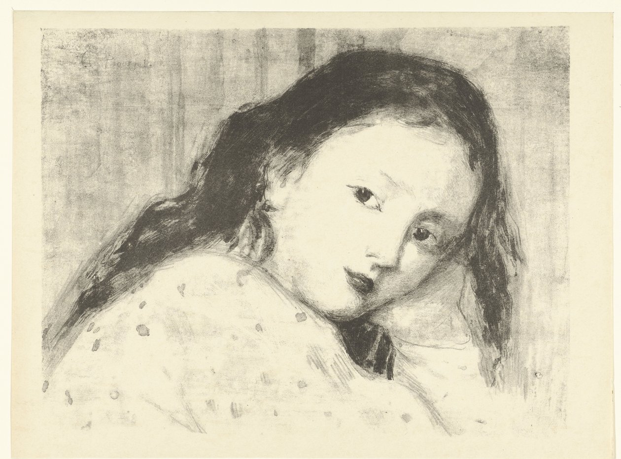 Kopf eines Mädchens von Camille Bourget