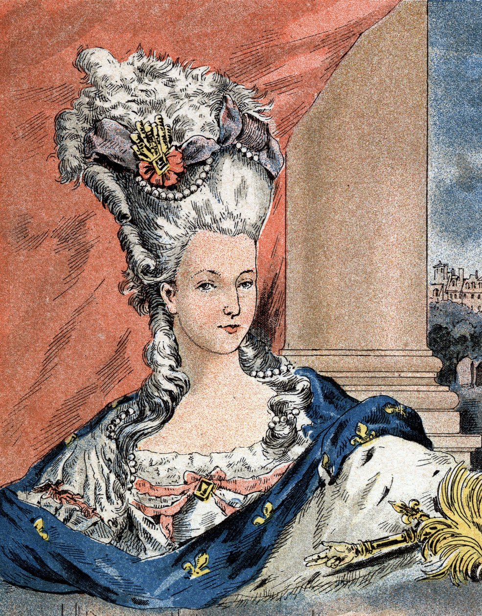 Porträt von Marie Antoinette von Lorraine Habsburg, Königin von Frankreich (1755-1793). von Camille Gilbert