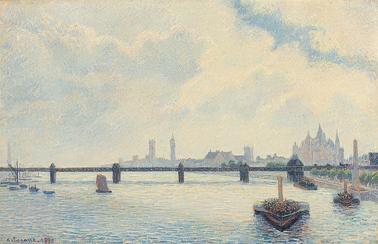 Charing Cross Bridge, London von Camille Jacob Pissarro