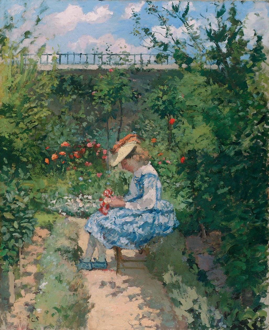 Jeanne im Garten, Pontoise von Camille Jacob Pissarro