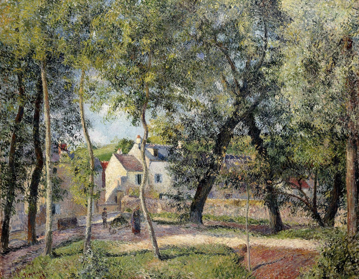 Landschaft bei Osny nahe der Tränke, 1883 von Camille Jacob Pissarro