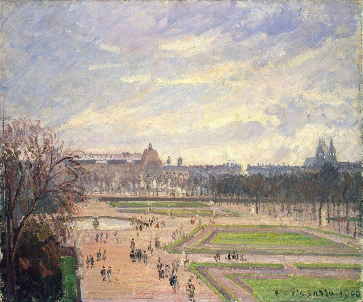 Der Garten der Tuilerien. Gemälde von Camille Pissarro (1830-1903), Öl auf Leinwand von Camille Jacob Pissarro
