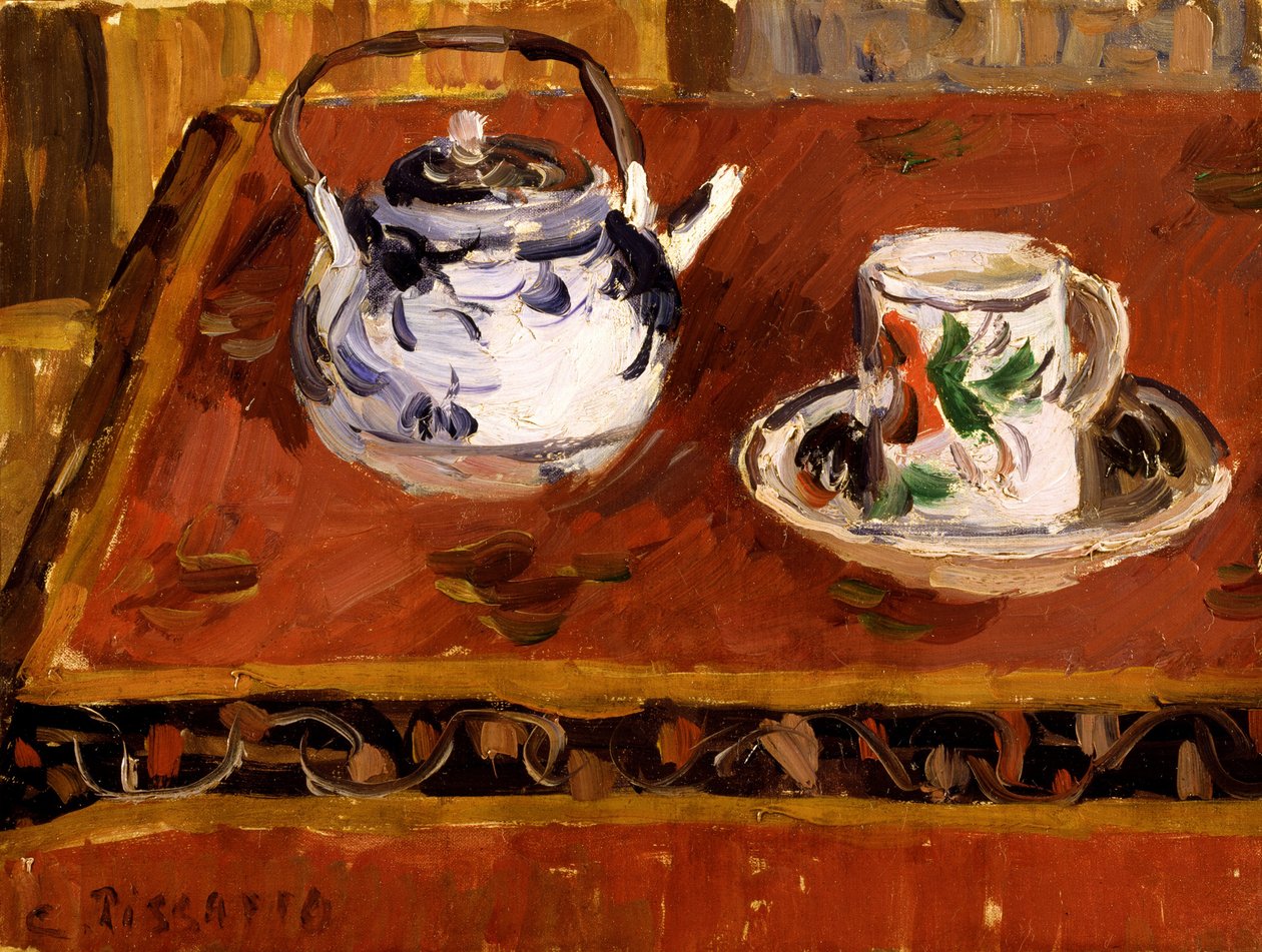 Stillleben, Tasse und Teekanne, 1899 von Camille Jacob Pissarro