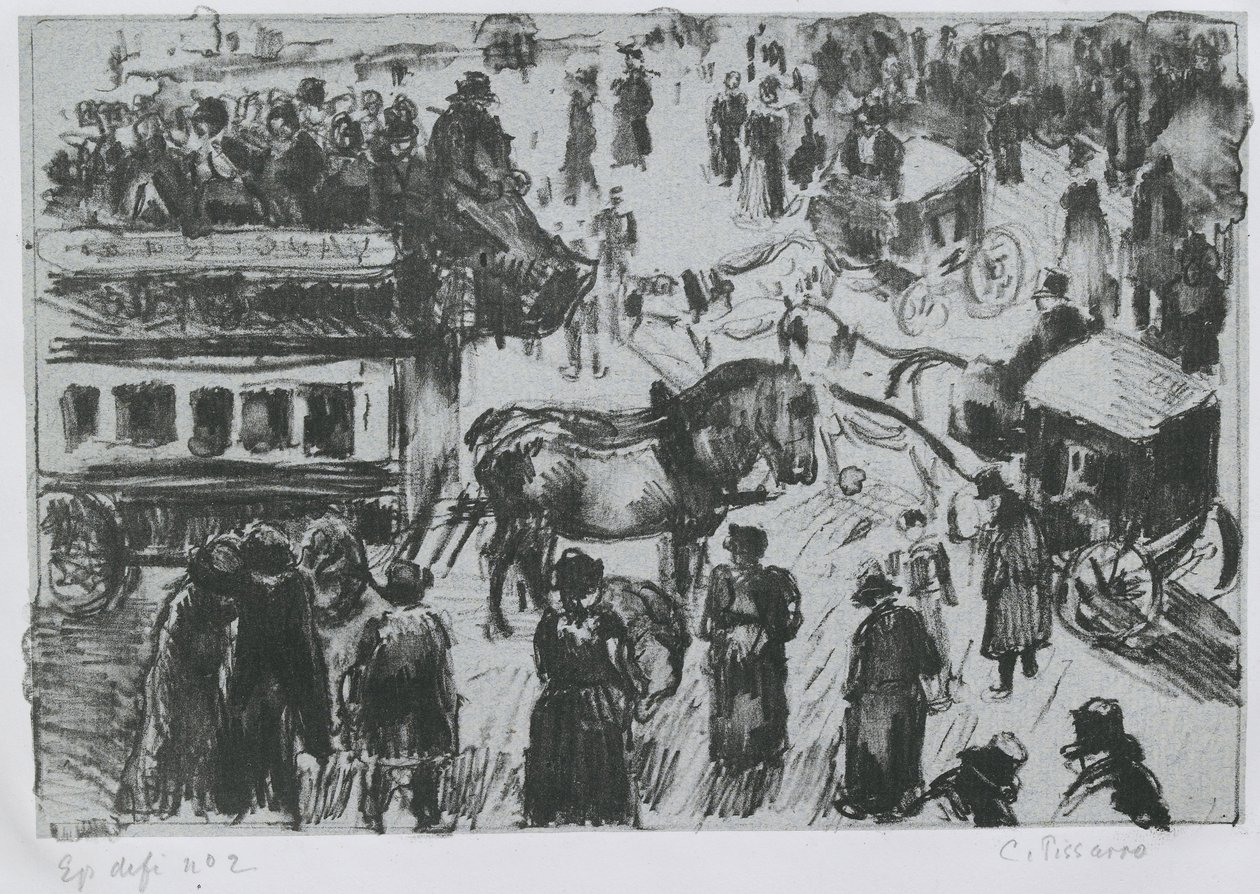 Place du Havre, Paris, ca. 1897 von Camille Jacob Pissarro