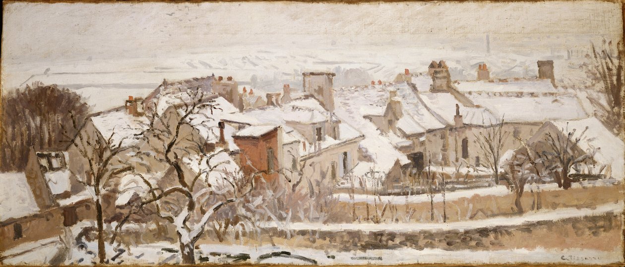 Die vier Jahreszeiten: Winter, 1872 von Camille Jacob Pissarro