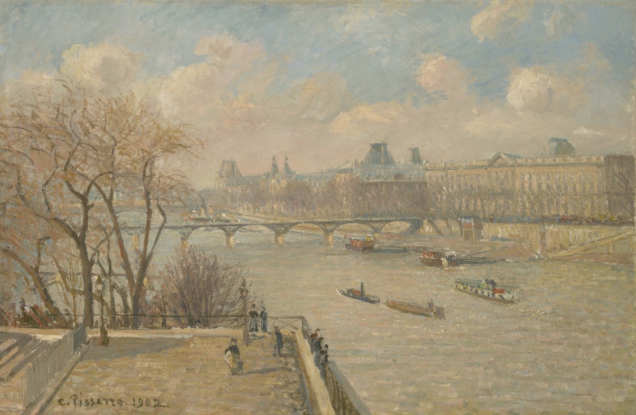 Der Louvre von der Pont Neuf, 1902 von Camille Jacob Pissarro