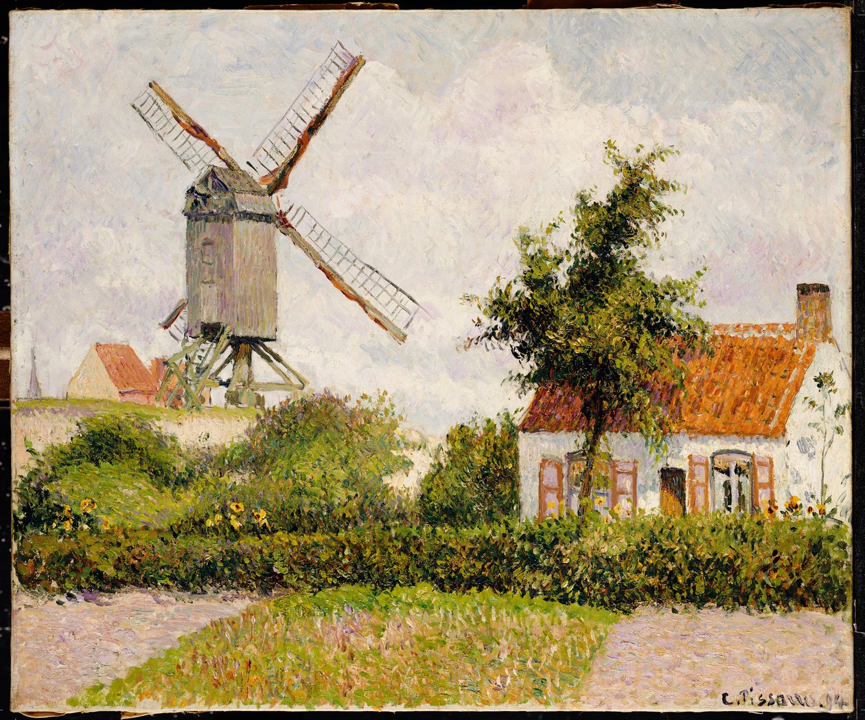 Windmühle in Knokke, Belgien, 1894 von Camille Jacob Pissarro