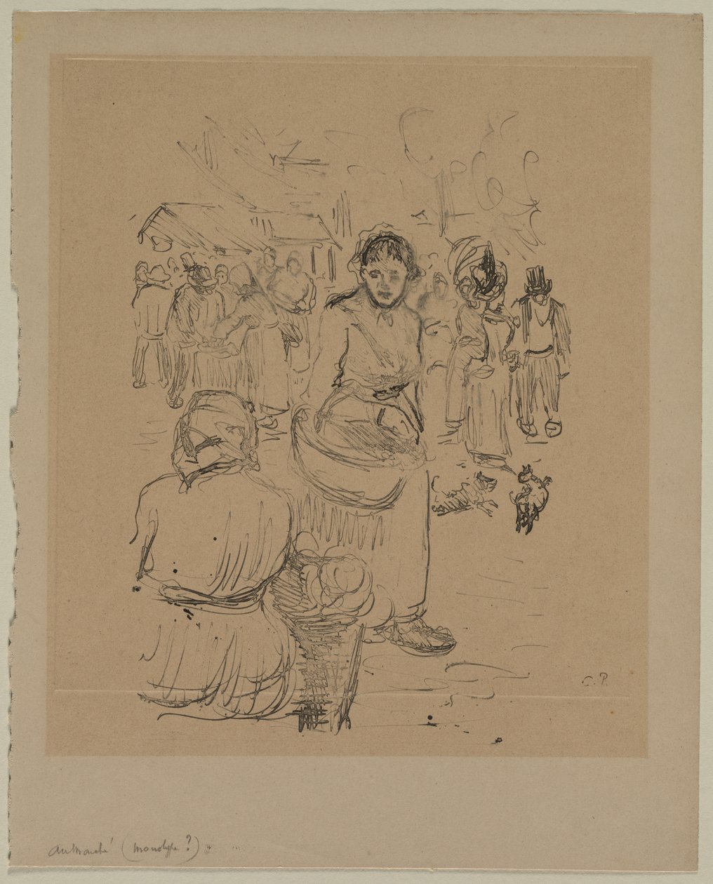 Auf dem Markt von Camille Pissarro
