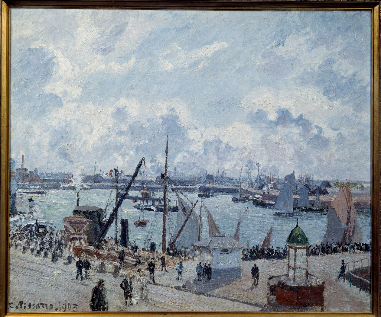 Vorderhafen von Le Havre, Quai de Southampton von Camille Jacob Pissarro