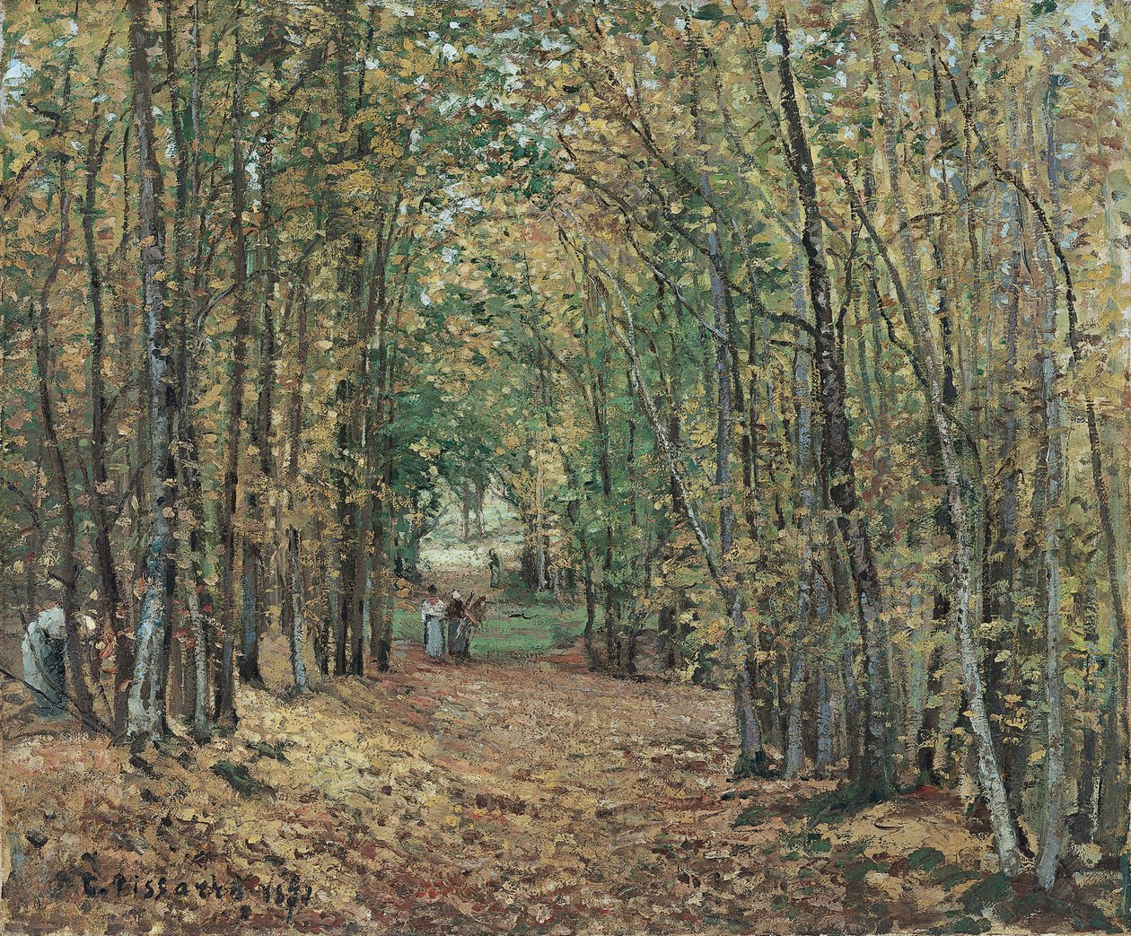 Allee im Parc de Marly von Camille Pissarro