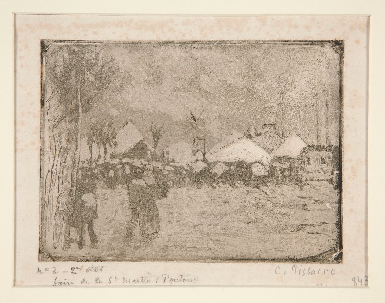 Foire de la Saint-Martin, in Pontoise (Saint-Martin-Messe, in Pontoise) von Camille Pissarro