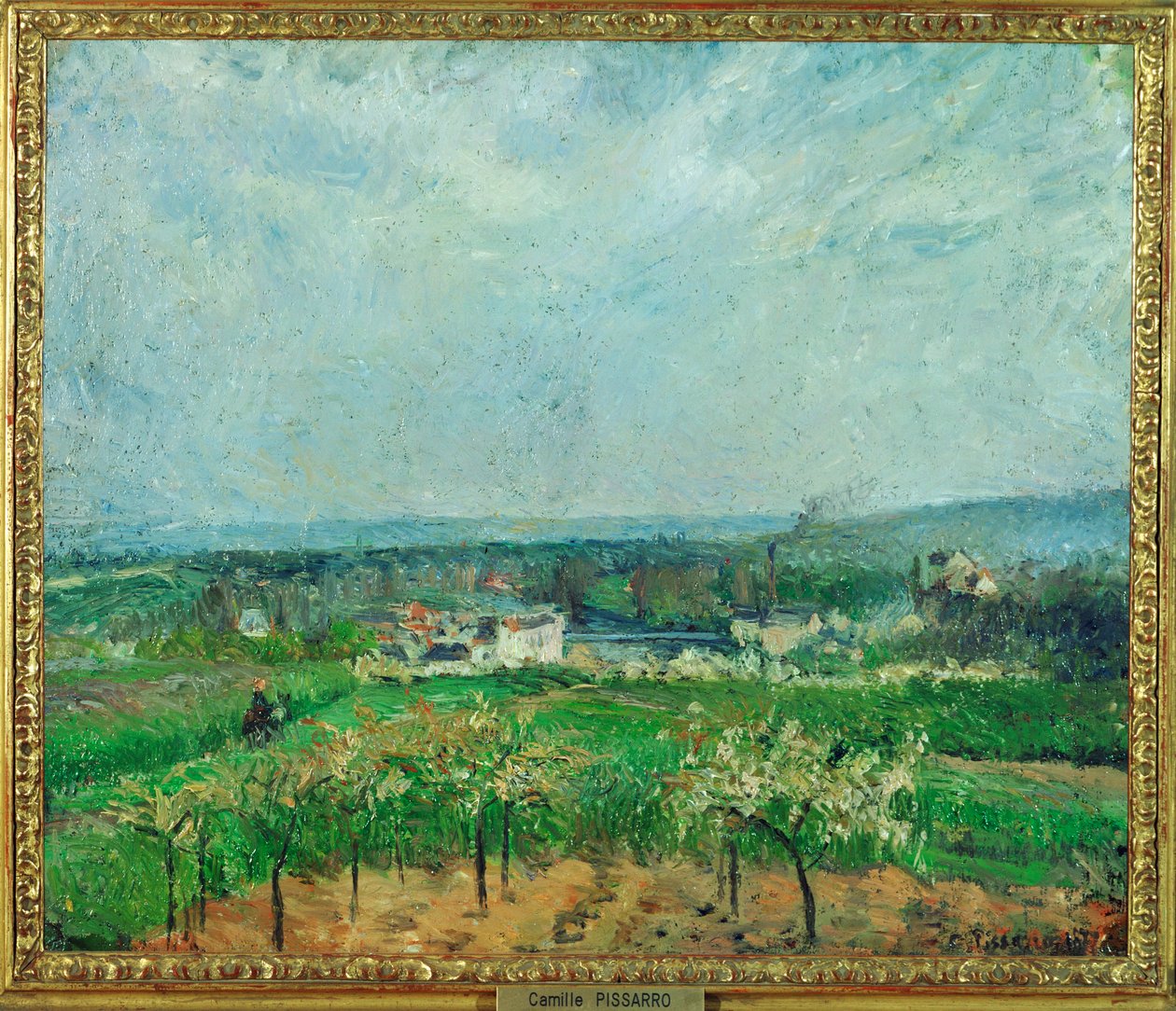 Landschaft bei Pontoise von Camille Pissarro