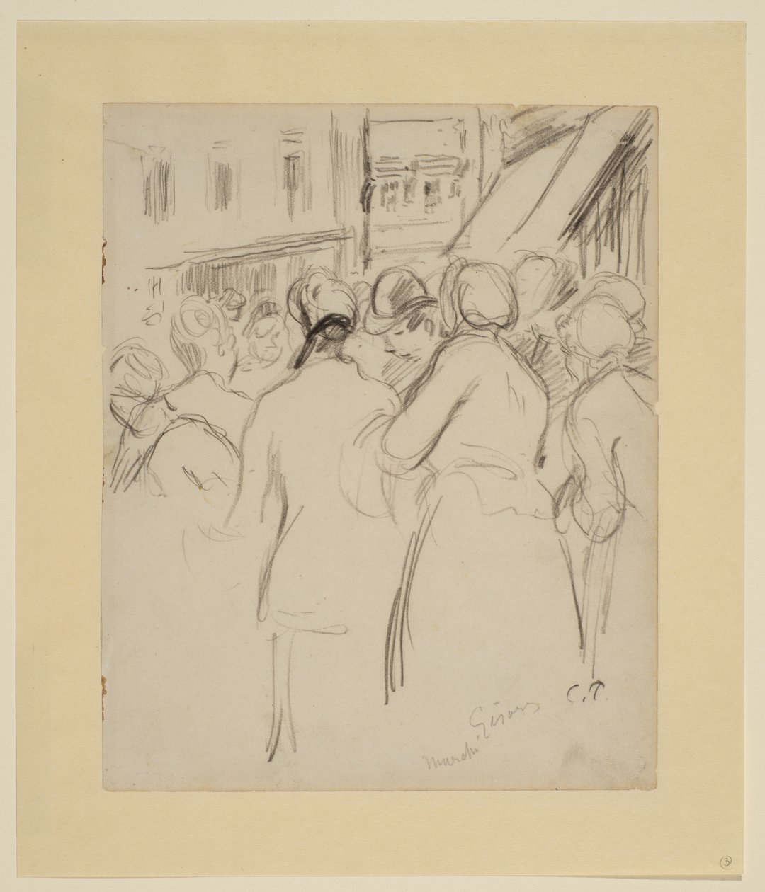 Markt in Gisors von Camille Jacob Pissarro