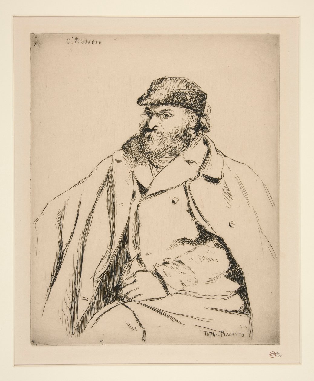 Paul Cézanne (Porträt von Cézanne) von Camille Pissarro