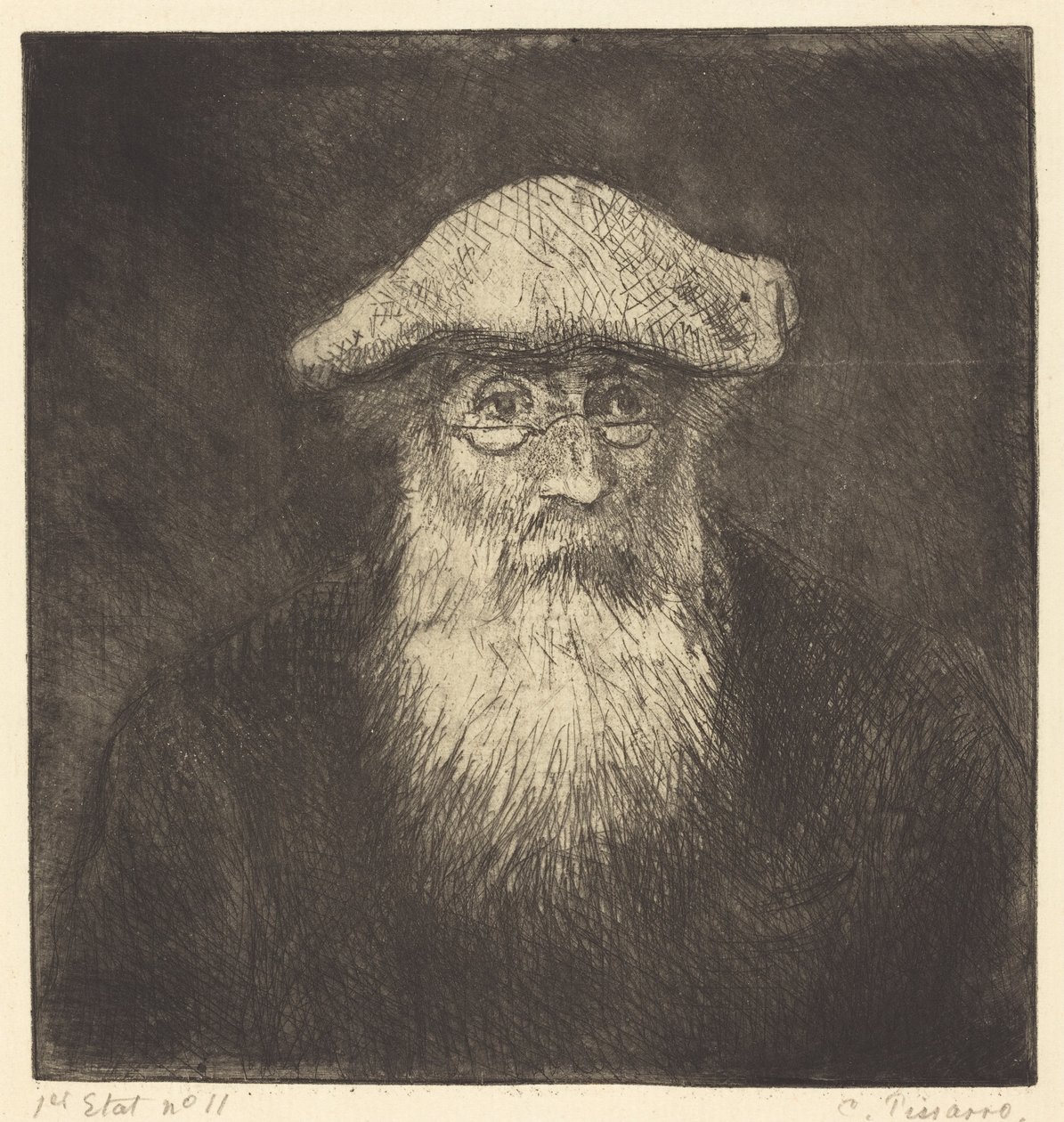 Selbstporträt Camille Pissarro, von ihm selbst, ca. 1890 von Camille Pissarro