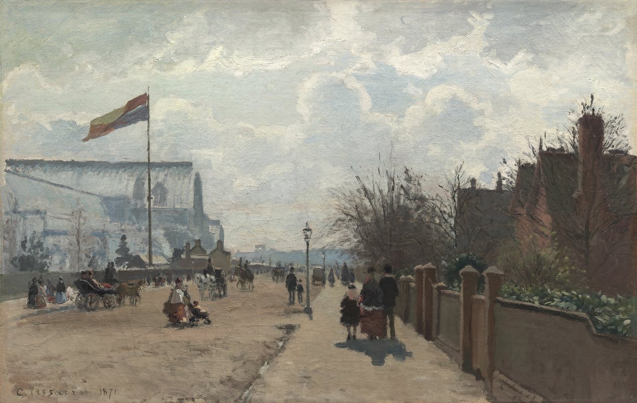 Der Kristallpalast, 1871 von Camille Pissarro