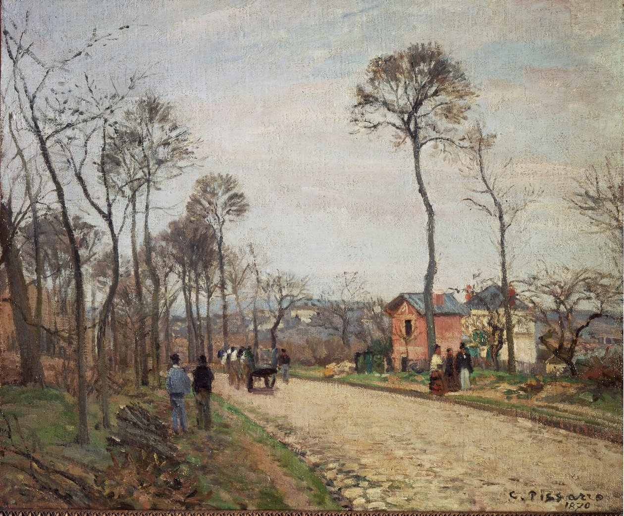 Der Weg nach Louveciennes - 1870 von Camille Jacob Pissarro