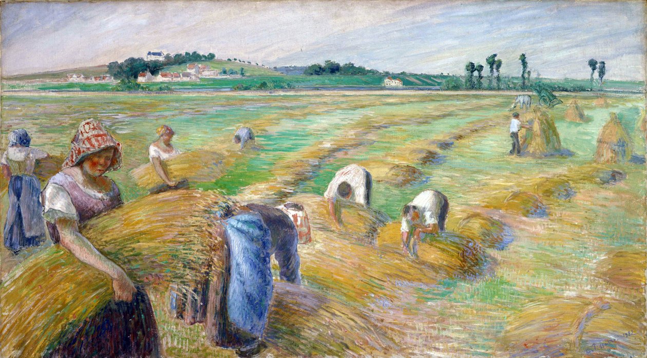 Die Ernte - Camille Pissarro, 1882 - National Museum of Western Art, Tokio von Camille Pissarro